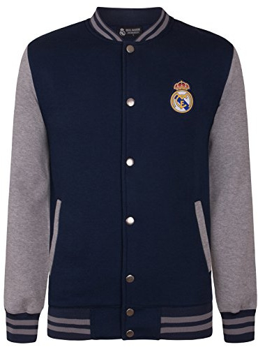 Real Madrid - Chaqueta deportiva oficial para niño - Estilo béisbol americano - 6 años