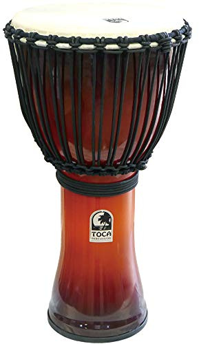 TOCA Djembe Freestyle Rope Tuned SFDJ-12AFS African Sunset 12