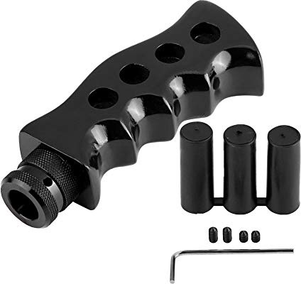 Aramox Schaltknauf, Universal-Schaltknauf, manuelle Schaltknöpfe, 5-Gang-Auto-Schaltknauf, Aluminiumlegierung, Schaltknopf, Schalthebelkopf