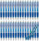 Libetui Set 50er ergonomische Kugelschreiber Blau Druckkugelschreiber Blaue Großraummine Kulis Büro Praxis Uni Haushalt Kuli Set 50 Kugelschreiber Blau