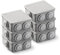 FAMATEL Lot de 6 boîtes étanches (3002) | Étanchéité IP65 | 90 x 90 x 42 mm | avec Cônes | Couvercle à Pression | Montage Facile | Haute résistance aux Chocs | Gris