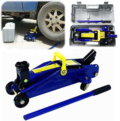 Yiyai Hydraulischer Rangierwagenheber 2T Tragkraft, gefertigt aus Qualitätsstahl, Hubhöhe 135-320mm hydraulischer 360° Rollen Heber Unterstellbock