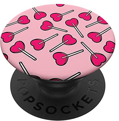 Pop Sockets Griffständer Pink Lollipop PopSockets mit austauschbarem PopGrip
