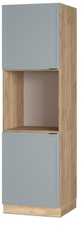 Vicco Herdumbauschrank Fame-Line, Hellblau-grau, 60 cm offen, zur Kombination mit weiteren Modulen der Fame-Line Serie