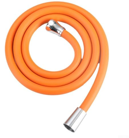 Silicone Shower Hose, 1.5m Soft Silicone Shower Pipe, with Brass Connectors, for 99% Shower Heads, for Bathroom Taps, Bidet