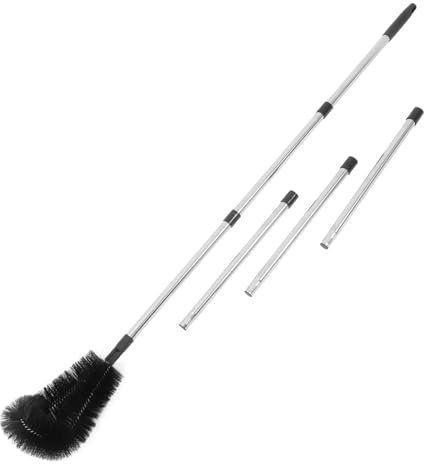 TOPBATHY Unique Design Telescopic Brush Gutter Cleaning Tool Long Reach Effortless Roof Debris Removal from Ground