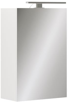 Vicco Badspiegelschrank Weiß Lavio 40x60x20 cm - Badezimmerschrank mit Spiegel, Hinter den Spiegeltüren Alles sauber verstaut