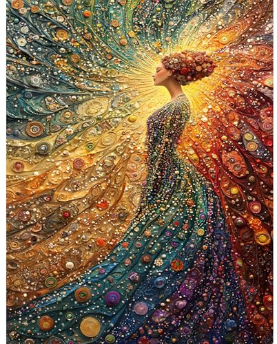 Yunlus Jigsaw Puzzles for Adults 1000 Pieces Difficulty Level Impossible Stimulating Puzzle for Adults 1000 Pieces The Woman in Meditation Puzzle 1000 Pieces 70 x 50 cm