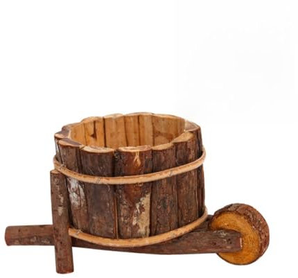 ibasenice Pot De Fleurs Plante Pot Décoratif Brouette Jardinière Fleur Artificielle Ornement Décoratif