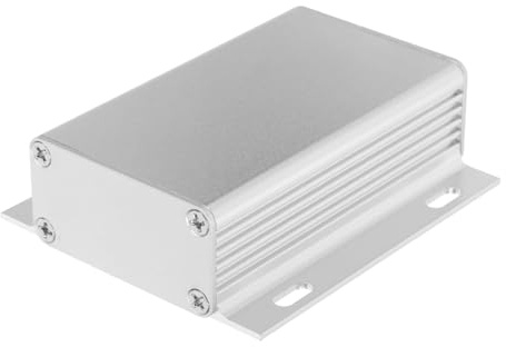 WOONEKY Custodia in Alluminio 80X71X25Mm per Elettrico Scatola Giunzione Piena Contenitore Resistente per Strumenti Elettronici