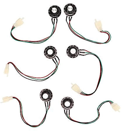 WGFOIP 6pcs Potentiometer Linear Taper Segetable Speed ​​Knob aus Premium -Aluminiumlegierung für Rasenmäher -Gouverneure Ersatzteile mit Stabilen Festen