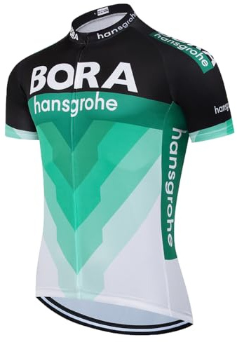 HOMTOL Racercykeltröja herr kortärmad cykeltröja cykeltröjor herr cykeltröja MTB andas, Grön, L