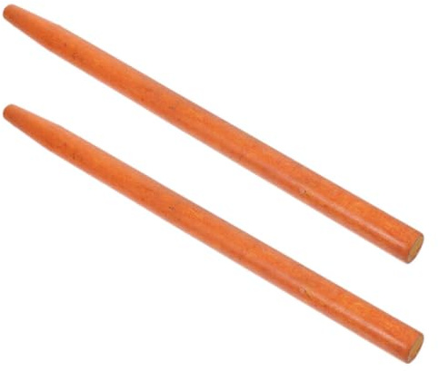 FRCOLOR 2 Pezzi Manici in Legno Duro per Attrezzi da Giardino e Pala, Design Allungato per Attività Agricole e Forestali, Accessori Pratici per Operazioni Esterne