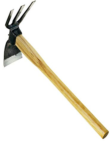 Einhand-Zinkenhacke mit Schaufel