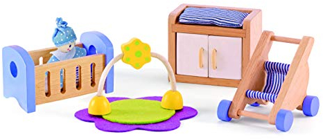 Hape E3459 Baby's Room - Wooden Dolls House Accessories