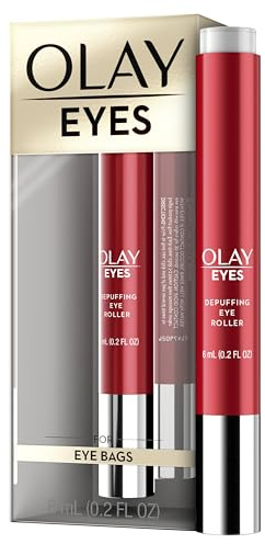 Olay Eye Treatment Eyes Depuffing Eye Roller with Vitamin E Massages to Help Reduce Puffiness and Instantly Awaken Tired-Looking Eyes, 0.2 Fl Oz