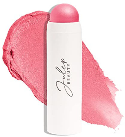 Julep Skip The Brush Cream to Powder Blush Stick – Pfingstrosenrosa – mischbare und aufbaubare Farbe – 2-in-1 Rouge- und Wangen-Make-up-Stick