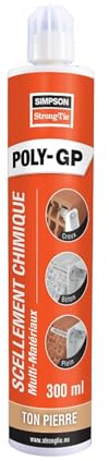 Scellement chimique POLY-GP ton gris SIMPSON
