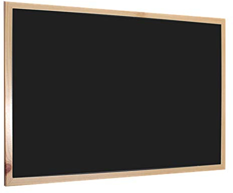 H HANSEL HOME - Blackboard, Kreidetafel mit Holzrahmen für Schule, Wohnung und Büro - 40X30 cm