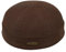 Sterkowski Modell Docker | 100% Baumwolle Dockermütze für Herren und Damen | Sommer Herbst Frühling Fischer Ohne Schirm Biker Cap Damen Fisherman Beanie Hafenarbeiter Kurz Kappe Braun 57