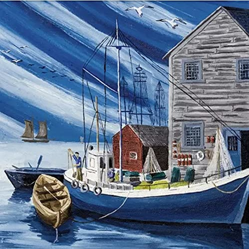 20 Servietten Fischerboot | Maritim | See | Meer| Tischdeko | Decoupage | Serviettentechnik 33x33cm