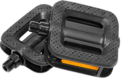 Himiway Bike Pedals 9/16 Lightweight Non-Slip Bicycle Platform Pedals Fits Most Adult Bikes Shock-Absorbing E-Bike Pedal with Reflectors Cycling Pedals Compatible for E-Bike, Urban Commute Bikes