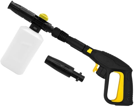 Fai Top Pistole düse Kit,Pistole Schnellanschluss mit Einstellbare Schaumkanone und Sprühdüse,Ersatzpistole Kit für Karcher K2 - K7 Schlauch-Schnellkupplungssystem
