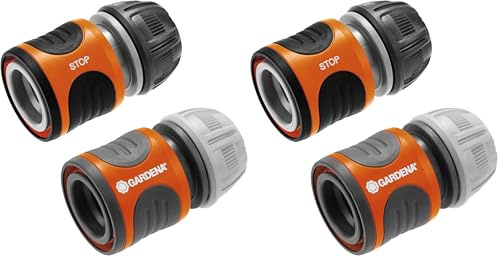 Gardena Schlauchverbinder-Satz 13 mm (1/2 Zoll) und 15 mm (5/8 Zoll) (18279-20) (Packung mit 2)
