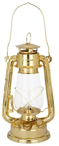 NKlaus lanterna tempesta petrolio lampada ferro ottone colorato 31x14cm fuoco mano decorazione nautico 15003