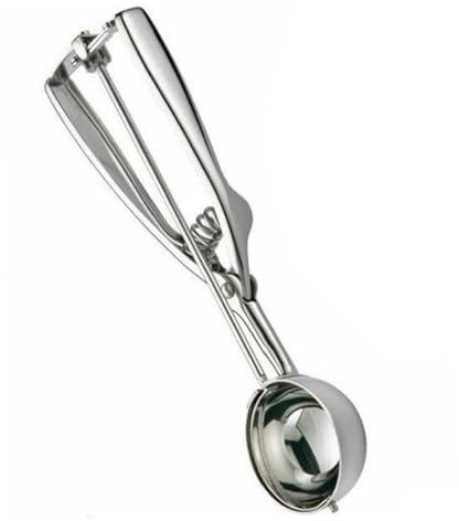 GUYANA Ice Cream Scoop Ice Cream Spoon, Metal Biscuit Spoon, Melon Dough Spoon Melon Baller (Color : 5cm)