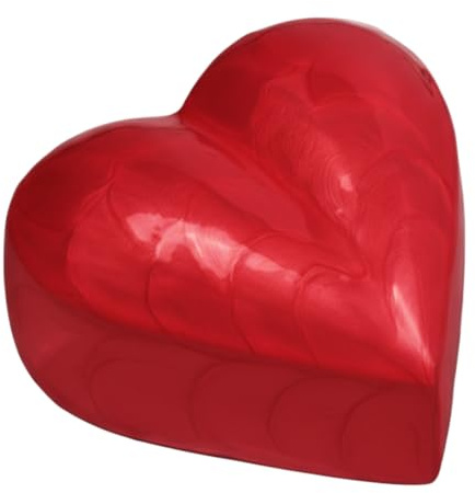 Royal Rapture Urne funéraire funéraire en Forme de cœur en Alliage (Rouge, 12,7 cm) RHM01-10