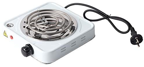 Elektrischer Kochplatte, 1000W Reisekochplatte Campingkocher Temperatur Einstellbar, für Kaffee Wasser Teezubereitung Küche Büro Camping