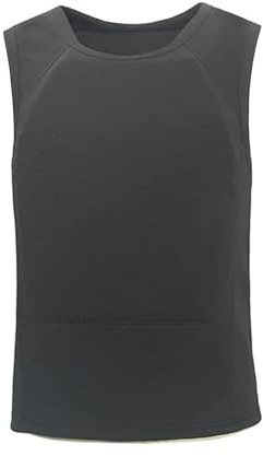 Military Tactical Bulletproof Vest, IIIA Level Body Armor T-Shirt Front And Back Armor Proof Vest Anti Knife Stab Concealed Vest Self-Defense Clothing Bullet-proof For Men