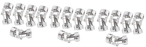 iplusmile 15 Stk Modellauto Kardangelenk Abzieher U Gelenke Lkw Rc-car-gelenk Hinteres U-gelenk Antriebswelle u Gelenk U Gelenkwellenkupplung Vorderes U-gelenk Automobilzubehör Silver
