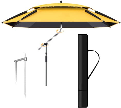 Uteplatsparaply Utomhusfiskeparaply Trädgårdssolskydd Paraply Bärbara paraplyer för regnsol och regnskydd Robust fiskparaply Strandparasoll(200 cm)