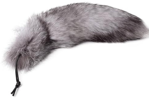 Fuchsschwanz Anhänger thetherian schwanz Kunstfell Foxtail Prärie Fuchschwanz Antenne Extra Groß Schlüsselanhänger Tasche Zusätze Tasche Anhänger Auto Dekoration Weich Flaumig etwa 40cm (O)