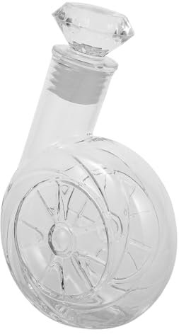 TOPBATHY Petaca Sopladora De Vidrio Transparente Para Decantador De Whisky Licor Vino Recipiente Para Alcohol Para Hotel y Restaurante