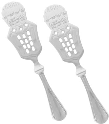 Cabilock Juego De Utensilios De Acero Inoxidable Cucharas De Absenta Coladora y Gotero Fácil Mantenimiento