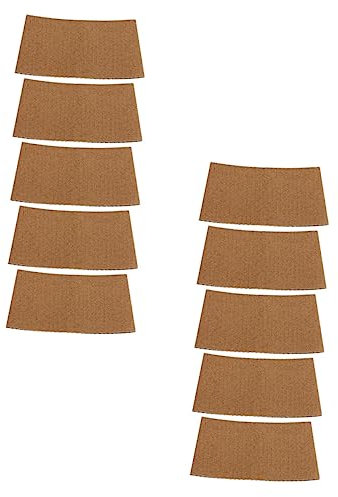 Hoement 50 Stück Wärme Isolierende Wellpapier Tassenhüllen Mittlere Größe Hitzebeständig Und Rutschfest Klassische Becher Schutzhüllen Für Kaffee Und Tee Outdoor Tassenüberzug Und Tischdekoration