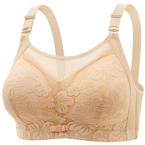 Damen BH Ohne TräGer BH Damen mit Bügel Große Größen Spitzen BH Gepolstert Klassische BHS für Damen Komfort Vollschalen Bustier Damen Spitze Gutschein