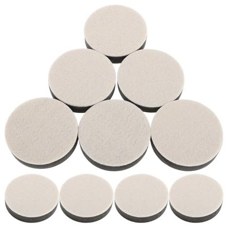 Angoily 10 Pcs round Felt Furniture Pads Small Anti-slip Table Leg Protectors Furniture Feet Floor Protectors for Chair and Bed Legs