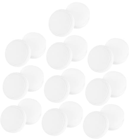 VALICLUD Shoe Cleaning Brushes Soft round Polishing Wipes White 10Pcs for Sponge That Will Not Scratch Leather Shoes Household Cleaning and Care