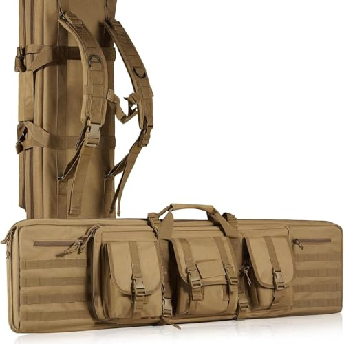 Gewehrtasche,Luftgewehr Tasche,Gewehrkoffer Futteral Langwaffen Fürpistole Gewehr Range Bag Für Jagd Schießstand Schusswaffentransport,Waffentasche Für Langwaffen,Taktische Zubehör