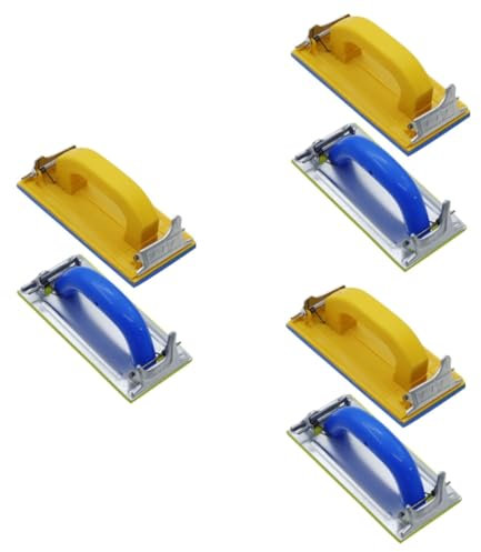 SHINEOFI 6pcs Woodworking Sandpaper Holder Drywall Hand Sander Tool Grit Sanding for Wall Sanding Machine Manual Woodworking Polishing Tool