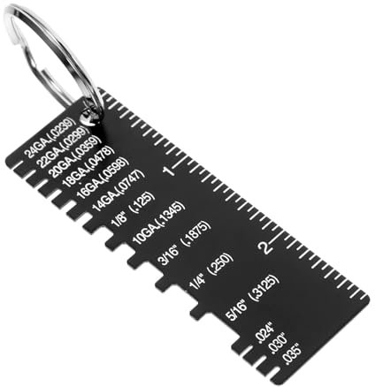 Ciieeo Welding Inspection Gauge Combo Wire Gauge Measuring Tool Steel Rule for Fabrication