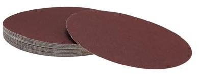 Hihaha 30 Pcs Round Sandpaper 100 Grit Hook and Loop Sanding Sheets Universal for Automotive Refinishing Woodworking 300x300mm Aluminum Oxide Red