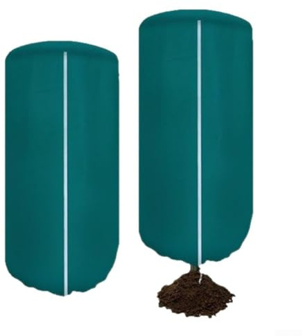 Sacs de protection contre le gel d'hiver avec dessus arrondi, housses en tissu non tissé pour arbustes, buissons et plantes d'extérieur (120 x 180 cm, 1 pièce)