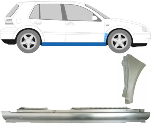 Voll schweller + Reparaturblech Kotflügel vorne für Volkswagen Golf 4 1997-2006
