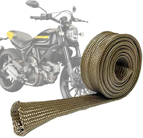 Manicotto di calore per auto, in filo metallico, protezione per il cablaggio elettrico dei cavi dei freni
