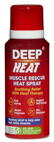 Deep Heat Muscle Rescue Heat Spray, Fast Acting, Soothing Relief, 72.5 ml (Pack of 1)